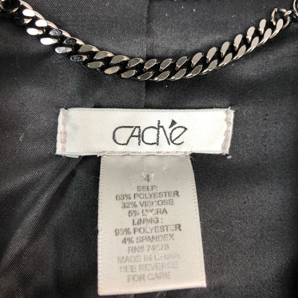 Cache / Black Blazer Size 4 - image 3
